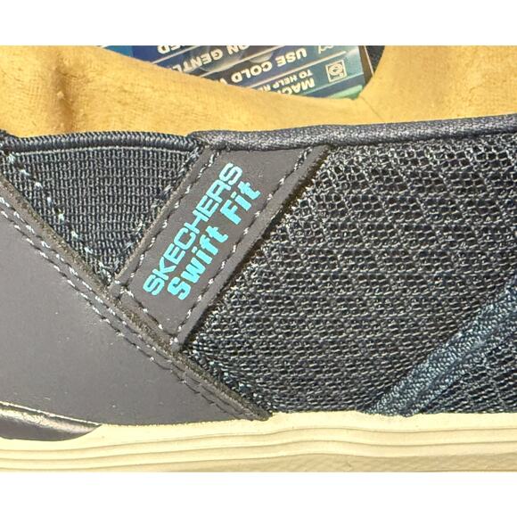 Skechers Men’s Equalizer Swift Fit Slip-On Sneakers Size 9 Navy - Picture 6 of 11